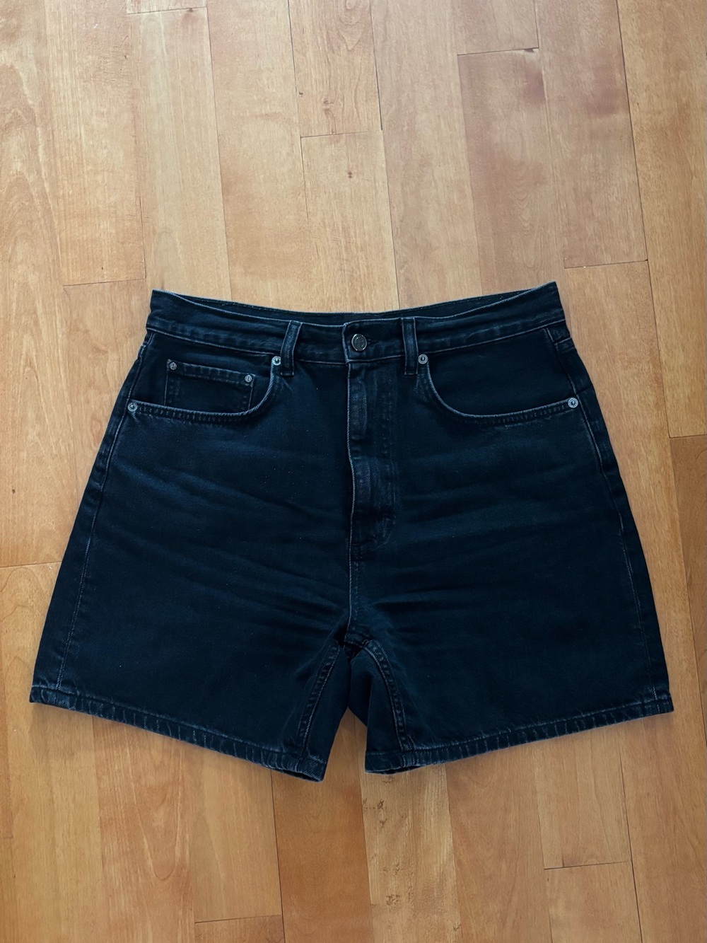 Anine Bing Delaney Denim Shorts